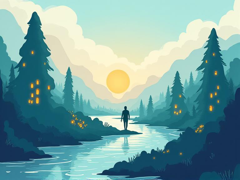 Wellness journey illustration